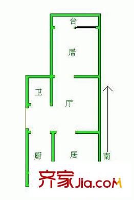 春艷里戶型圖戶型圖 2室1廳1衛(wèi)1廚