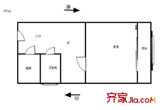 金昆里戶型圖戶型圖 1室11廳1衛(wèi)1廚