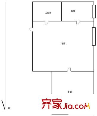 匯恒園戶型圖戶型圖 1室1廳1衛(wèi)1廚