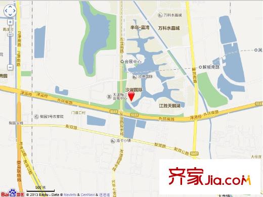 汐岸國(guó)際天汐園交通圖