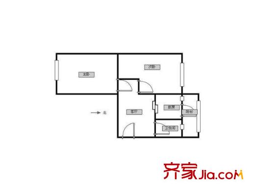恩德西里 2室 戶型圖