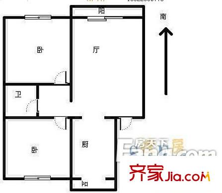 匯園里戶型圖戶型圖 2室1廳