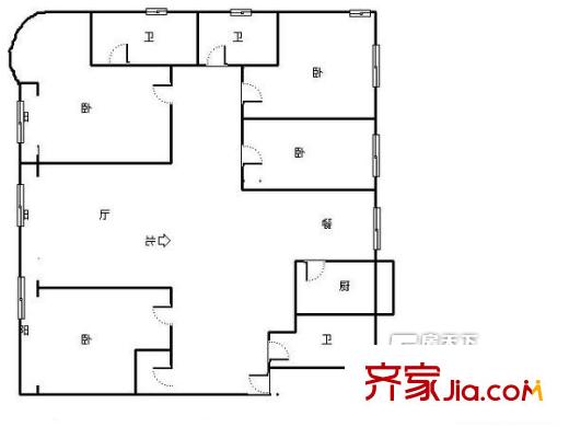 勝景花園戶型圖戶型圖 4室