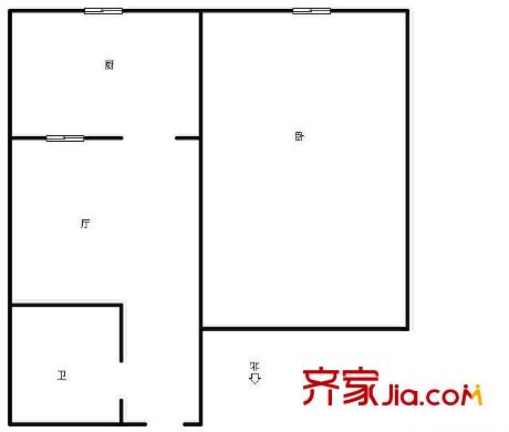 溪波里戶型圖戶型圖 1室1廳1衛(wèi)1廚