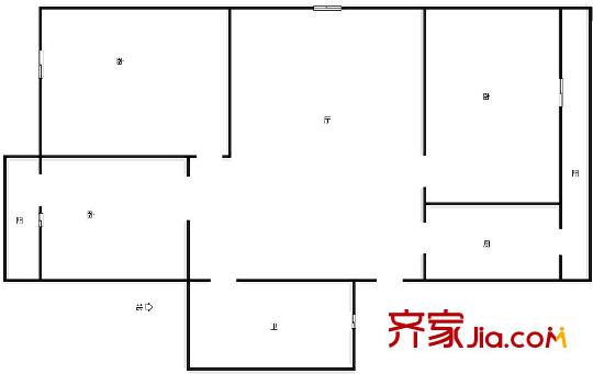 溪波里戶型圖戶型圖 3室1廳1衛(wèi)1廚