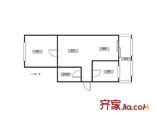 廣豐園 2室 戶型圖