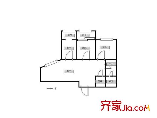 廣豐園 2室 戶型圖