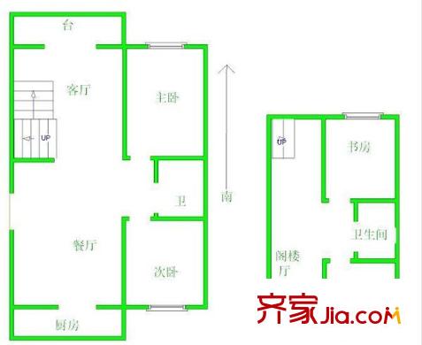 名都公寓戶型圖戶型圖 4室2廳2衛(wèi)1廚