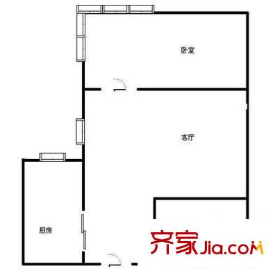 羅江西里戶(hù)型圖戶(hù)型圖 1室1廳1衛(wèi)1廚