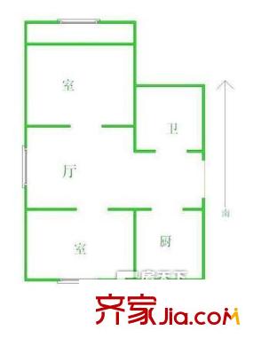 花樣年喜年廣場戶型圖戶型圖 2室