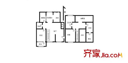 第六田園優(yōu)仕家園 3室 戶型圖
