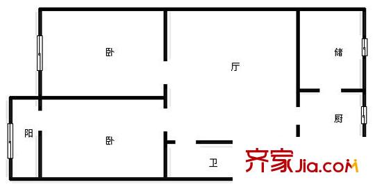 金兆園 2室 戶型圖