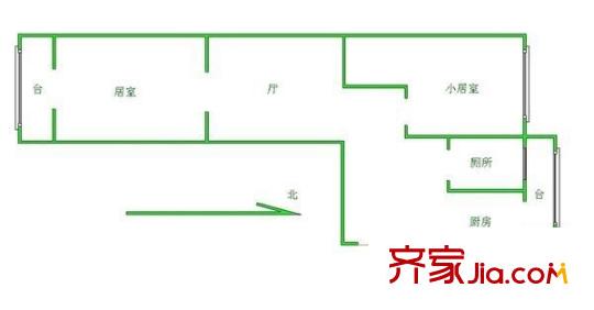 金兆園 2室 戶型圖