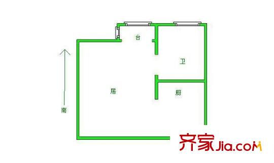 海天馨苑德信園戶型圖戶型圖 1室1廳1衛(wèi)1廚
