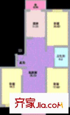 廣云花園戶型圖戶型圖 3室1廳1衛(wèi)1廚
