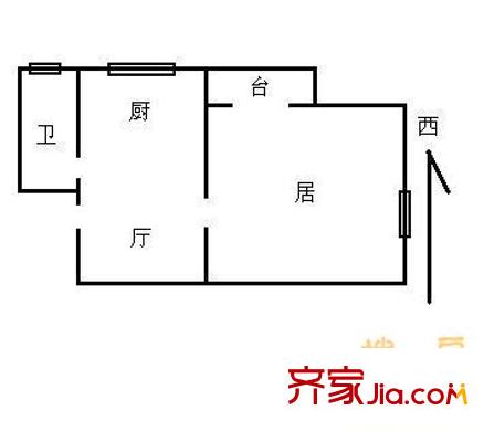 光湖里戶型圖戶型圖 1室1廳1衛(wèi)1廚