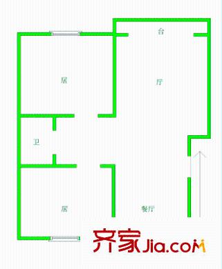 美好里戶型圖戶型圖 2室1廳1衛(wèi)1廚