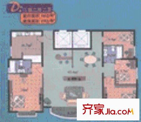 新安花園戶型圖戶型圖 2室2廳1衛(wèi)1廚