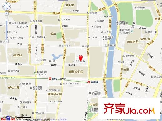 新安花園交通圖
