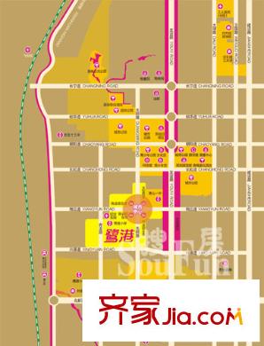 新天地鷺港區(qū)位圖