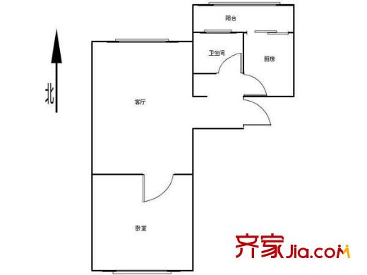 正源公寓戶型圖戶型圖 1室1廳1衛(wèi)1廚