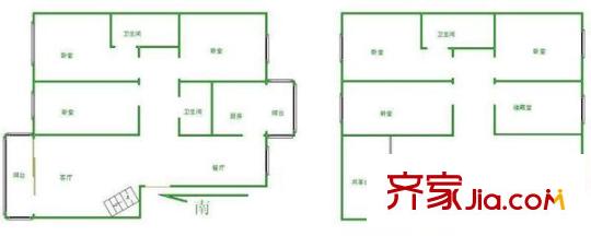 鳳凰城戶型圖戶型圖 7室3廳2衛(wèi)1廚