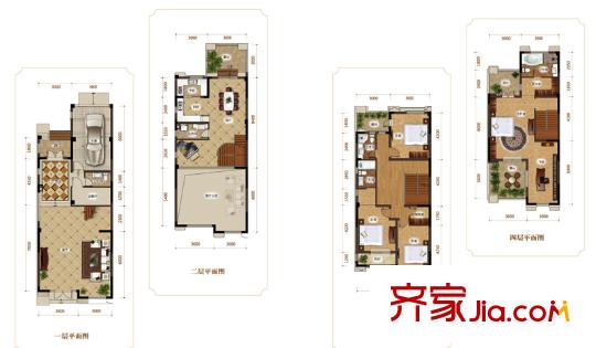 曹妃湖紅樹灣101#102#A3戶型 4室2廳4衛(wèi)1廚