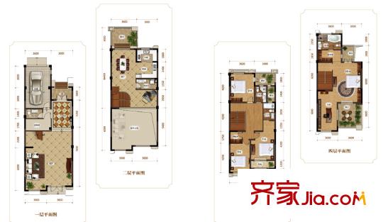 曹妃湖紅樹灣101#102#A2戶型 4室2廳4衛(wèi)2廚