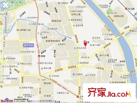 花園五座交通圖