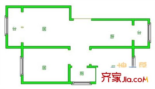 貴山小區(qū)戶型圖 戶型圖 3室2廳1衛(wèi)1廚