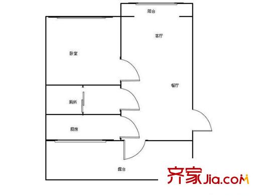 金碧園戶型圖戶型圖 1室1廳1衛(wèi)1廚