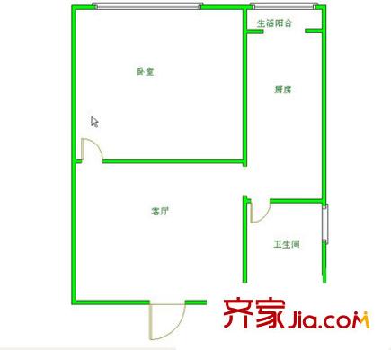 長(zhǎng)華里戶型圖戶型圖 1室1廳1衛(wèi)1廚