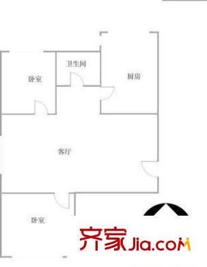 碧華里戶型圖戶型圖 2室1廳1衛(wèi)1廚