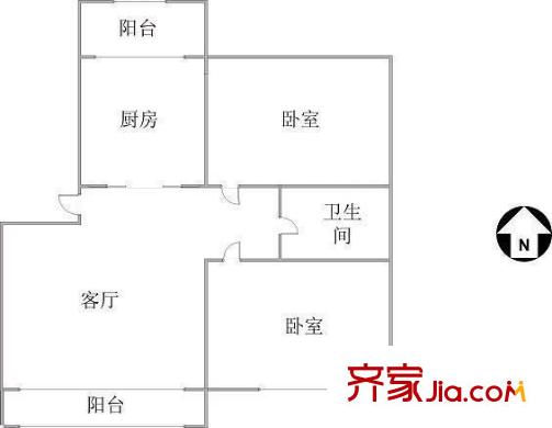 碧華里戶型圖戶型圖 2室2廳1衛(wèi)1廚