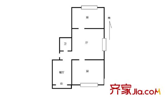 禧順花園 2室 戶(hù)型圖