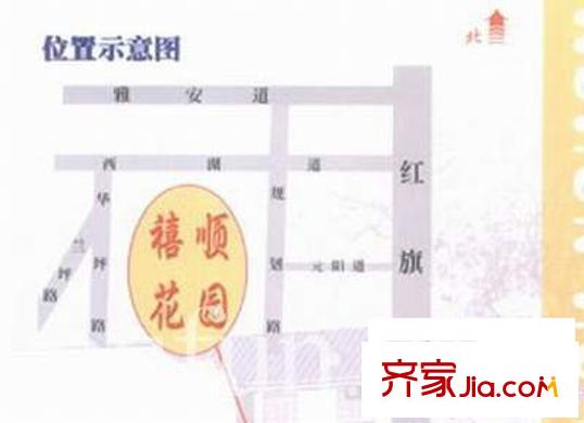 禧順花園交通圖