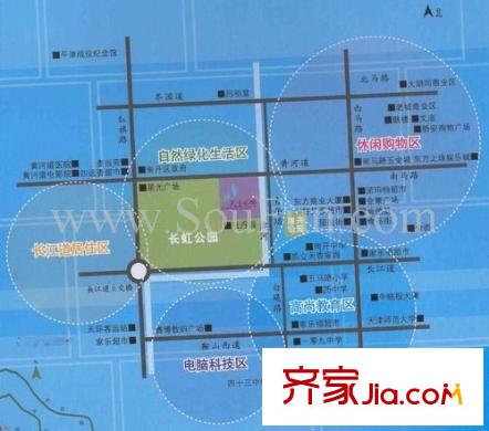 凱立天香水畔交通圖