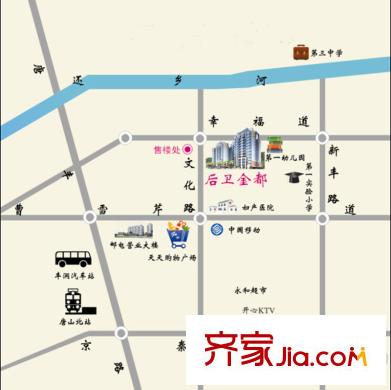后衛(wèi)金都區(qū)位圖
