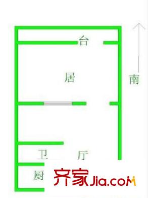 程華里戶型圖戶型圖 1室1廳1衛(wèi)1廚