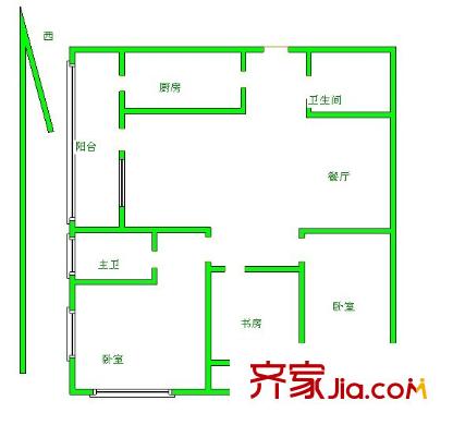 陽光100東園戶型圖戶型圖 3室2廳2衛(wèi)1廚