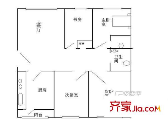 陽光100東園戶型圖戶型圖 4室