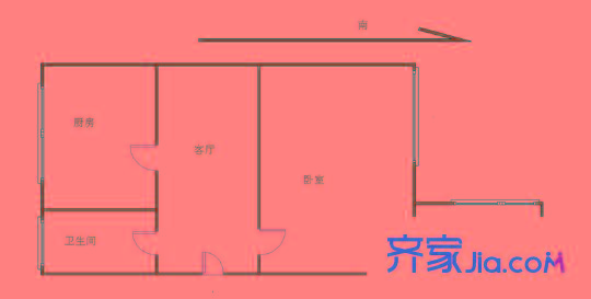 風(fēng)貌里 1室 戶型圖