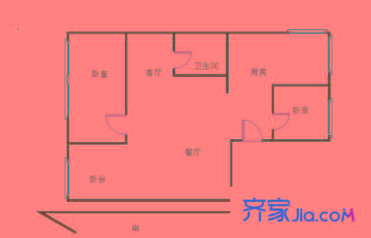 風(fēng)貌里 2室 戶型圖