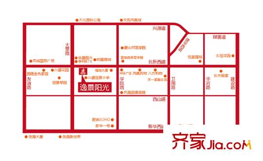 逸景陽光交通圖
