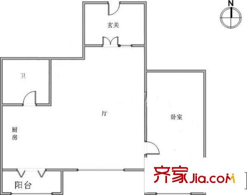 書(shū)香園戶(hù)型圖戶(hù)型圖 1室1廳1衛(wèi)1廚