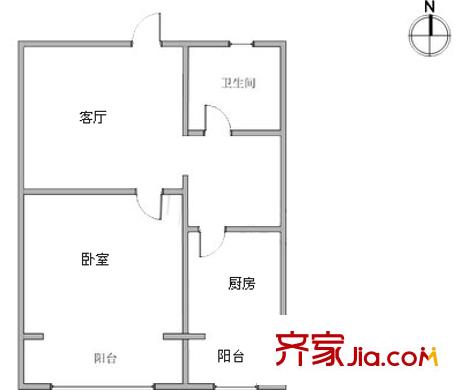金廈里戶型圖戶型圖 1室1廳1衛(wèi)1廚