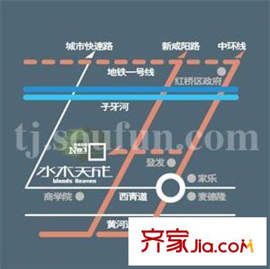 水木天成聞濤園交通圖