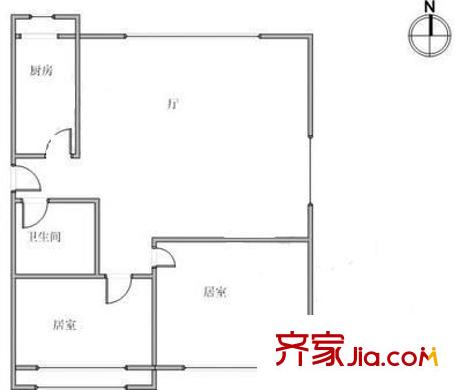 凱立天香家園戶型圖戶型圖 2室1廳1衛(wèi)1廚