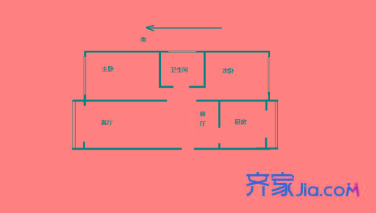 藍(lán)水園 2室 戶型圖