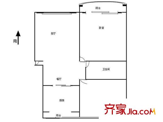 藍(lán)水園 2室 戶型圖